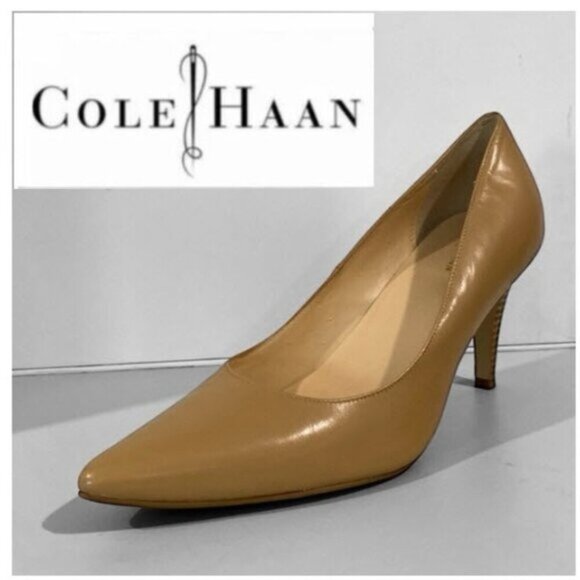 Cole Haan Nike Air Heels Tan Size 8.5 - Picture 1 of 15